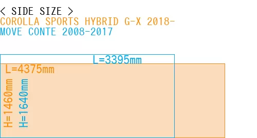 #COROLLA SPORTS HYBRID G-X 2018- + MOVE CONTE 2008-2017